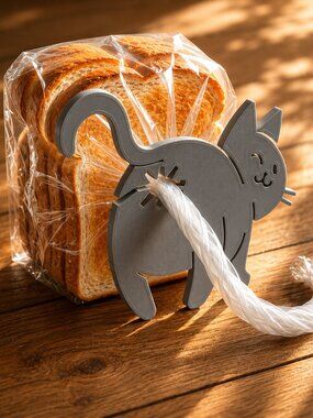 Cat Butt Kitchen Bag Clips Reusable Bread Snack Cereal Chips Sealer Set of 3